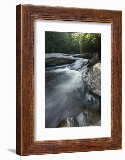 Waterfall, Blue Ridge Mountains, North Carolina, United States of America, North America-Jon Reaves-Framed Photographic Print