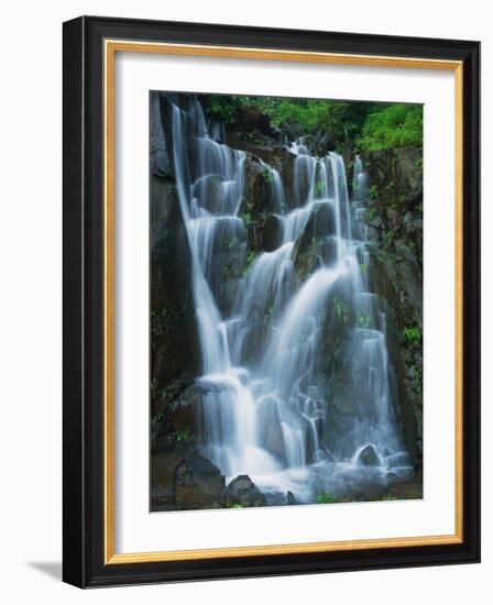 Waterfall Cascading over Rocks-Jagdish Agarwal-Framed Photographic Print