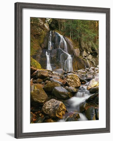 Waterfall Cascading over Rocks-Robert Glusic-Framed Photographic Print