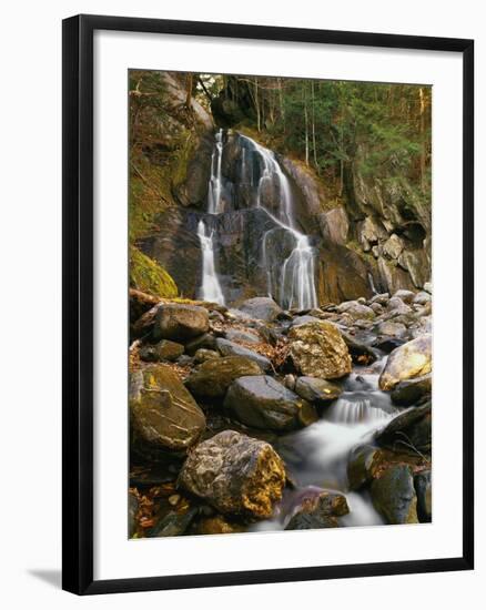 Waterfall Cascading over Rocks-Robert Glusic-Framed Photographic Print