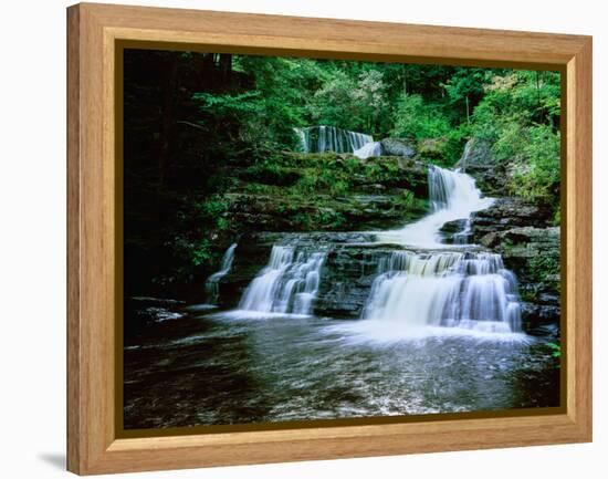 Waterfall, Dingman's Creek-null-Framed Premier Image Canvas