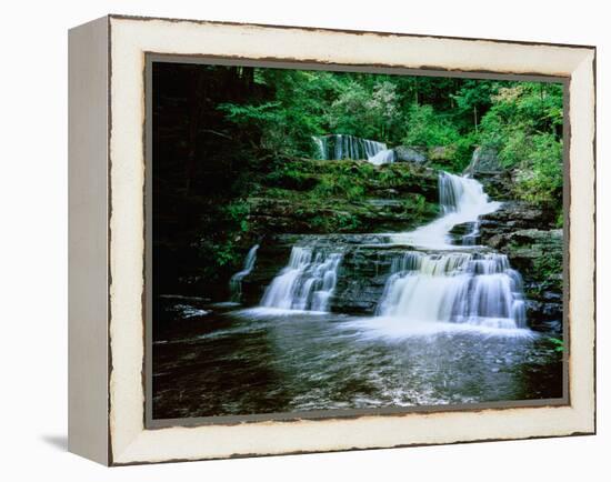 Waterfall, Dingman's Creek-null-Framed Premier Image Canvas