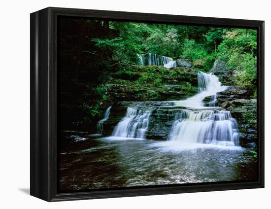 Waterfall, Dingman's Creek-null-Framed Premier Image Canvas