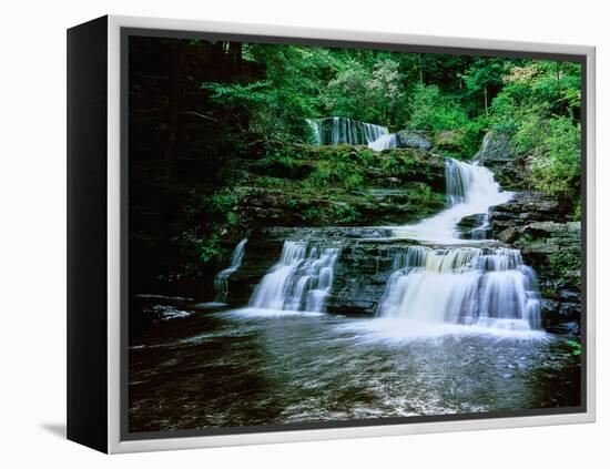 Waterfall, Dingman's Creek-null-Framed Premier Image Canvas