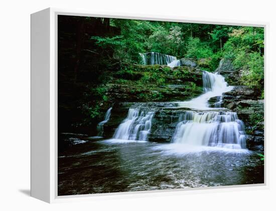 Waterfall, Dingman's Creek-null-Framed Premier Image Canvas