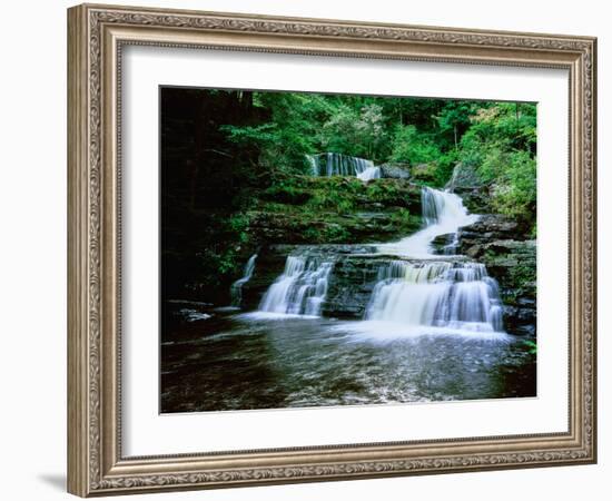 Waterfall, Dingman's Creek-null-Framed Premium Photographic Print