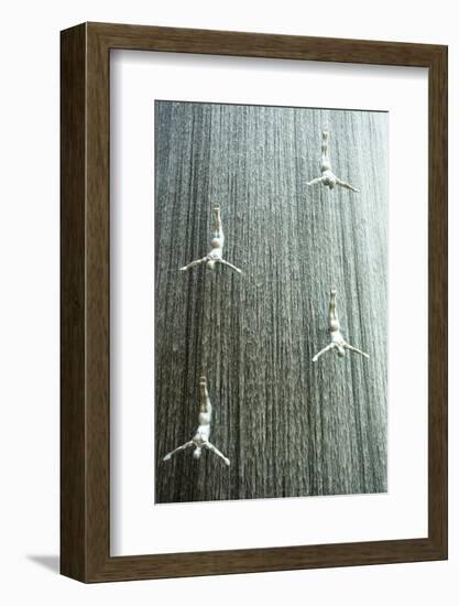 Waterfall, Dubai Mall, Dubai, United Arab Emirates, Middle East-Amanda Hall-Framed Photographic Print