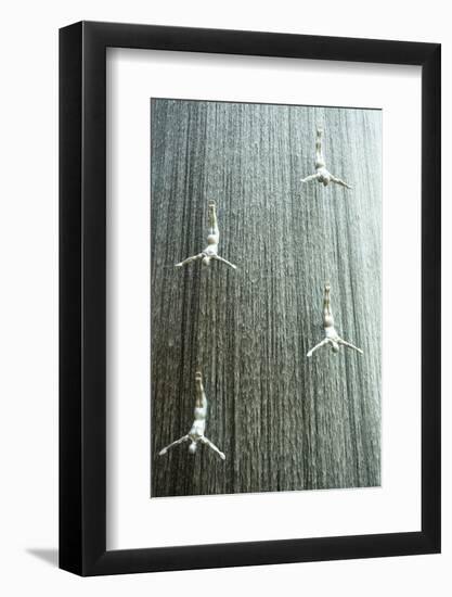 Waterfall, Dubai Mall, Dubai, United Arab Emirates, Middle East-Amanda Hall-Framed Photographic Print