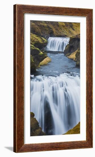 Waterfall Flow Skoga, South Iceland, Iceland-Rainer Mirau-Framed Photographic Print