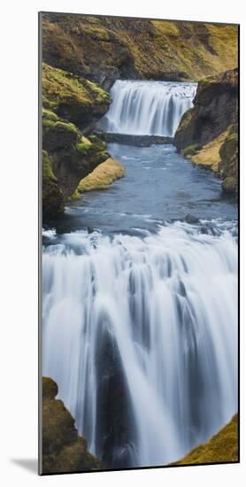 Waterfall Flow Skoga, South Iceland, Iceland-Rainer Mirau-Mounted Photographic Print