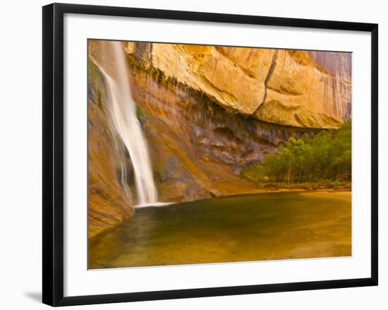 Waterfall, Grand Staircase Escalante National Monument, Utah, USA-Jay O'brien-Framed Photographic Print