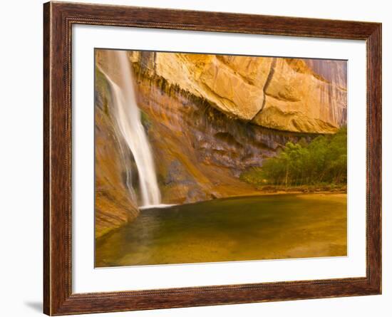 Waterfall, Grand Staircase Escalante National Monument, Utah, USA-Jay O'brien-Framed Photographic Print