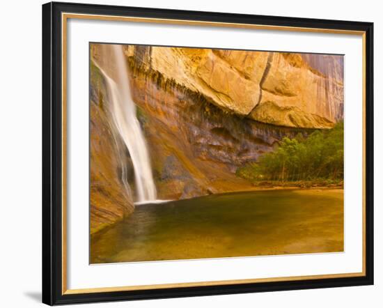 Waterfall, Grand Staircase Escalante National Monument, Utah, USA-Jay O'brien-Framed Photographic Print