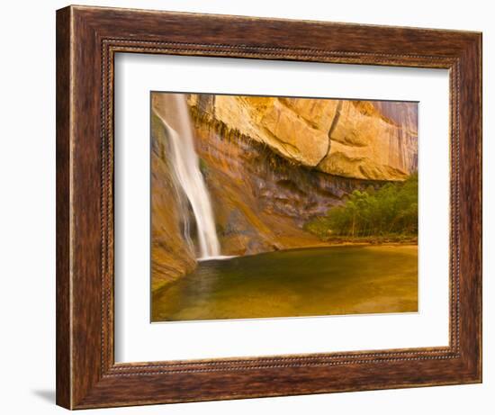 Waterfall, Grand Staircase Escalante National Monument, Utah, USA-Jay O'brien-Framed Photographic Print