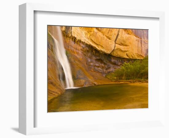 Waterfall, Grand Staircase Escalante National Monument, Utah, USA-Jay O'brien-Framed Photographic Print