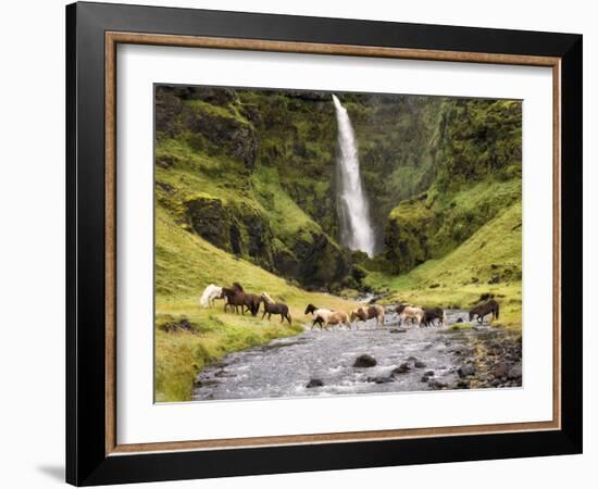 Waterfall Horses II-PHBurchett-Framed Photographic Print