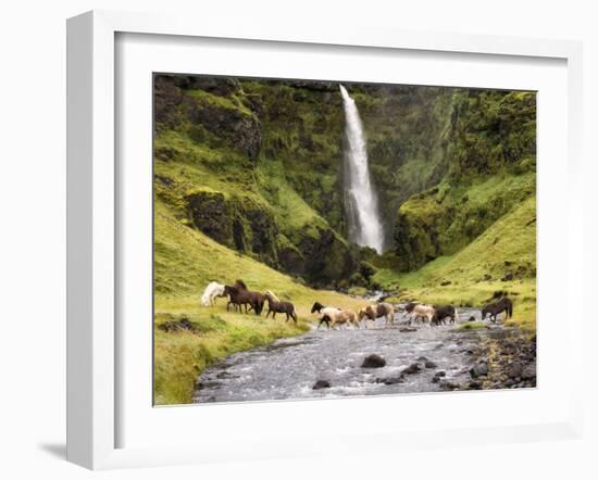 Waterfall Horses II-PHBurchett-Framed Photographic Print