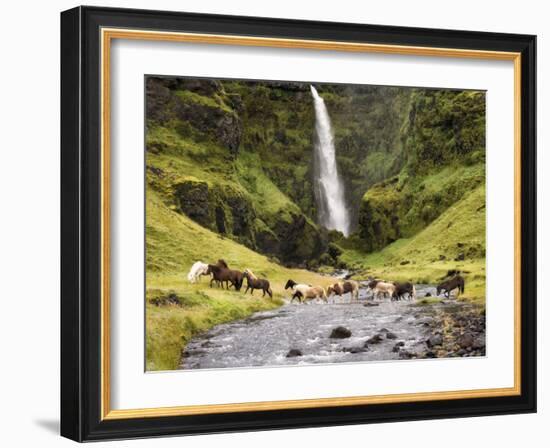 Waterfall Horses II-PHBurchett-Framed Photographic Print