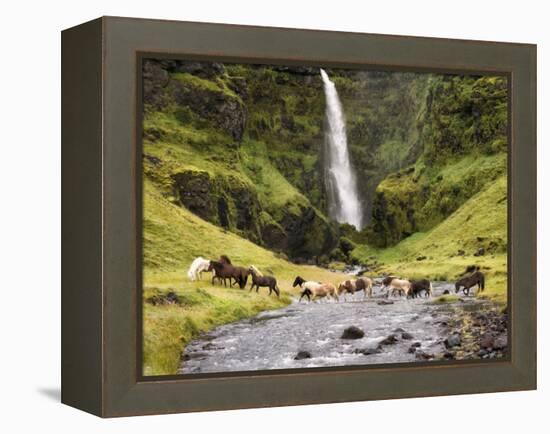 Waterfall Horses II-PHBurchett-Framed Premier Image Canvas