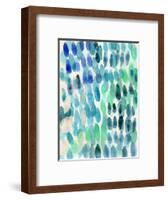 Waterfall I-Linda Woods-Framed Art Print