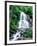 Waterfall in a forest, Moss Glen Falls, 3873 Route 100, Granville Reservation State Park, Granvi...-null-Framed Photographic Print