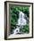 Waterfall in a forest, Moss Glen Falls, 3873 Route 100, Granville Reservation State Park, Granvi...-null-Framed Photographic Print