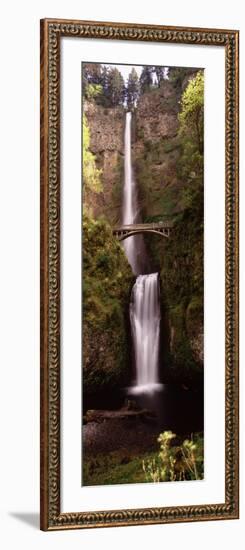 Waterfall in a Forest, Multnomah Falls, Columbia River Gorge, Oregon, USA-null-Framed Photographic Print