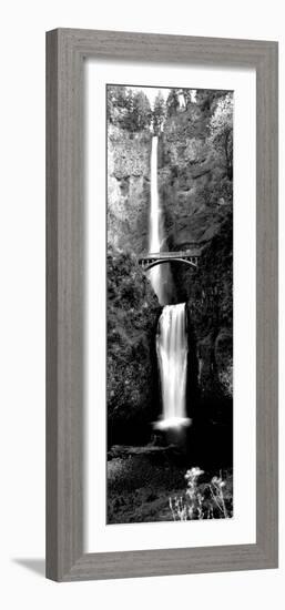 Waterfall in a Forest, Multnomah Falls, Columbia River Gorge, Oregon, USA-null-Framed Photographic Print