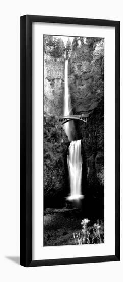 Waterfall in a Forest, Multnomah Falls, Columbia River Gorge, Oregon, USA-null-Framed Photographic Print