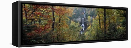 Waterfall in a Forest, Raven Cliff Falls, Sumter National Forest, South Carolina, USA-null-Framed Premier Image Canvas