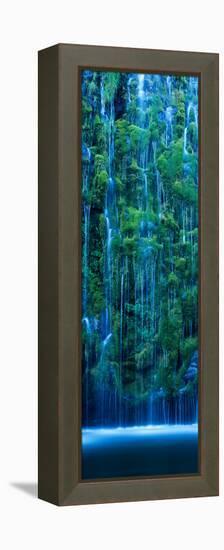 Waterfall in a Forest-null-Framed Stretched Canvas