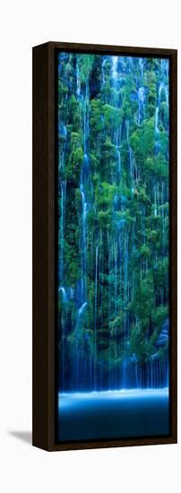 Waterfall in a Forest-null-Framed Stretched Canvas