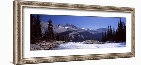 Waterfall in Forest, Twin Falls, Mt Balfour, Yoho Valley, Yoho National Park, Canada-null-Framed Photographic Print