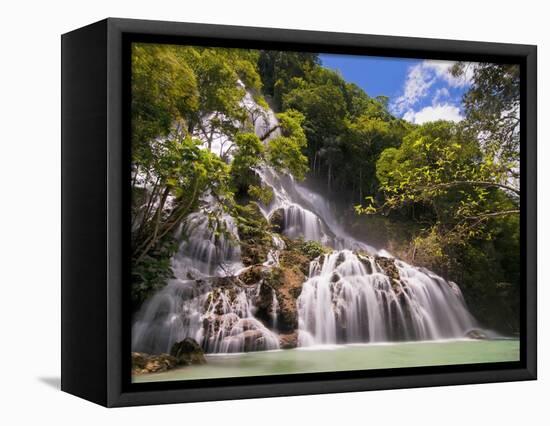 Waterfall in forest-Fadil-Framed Premier Image Canvas