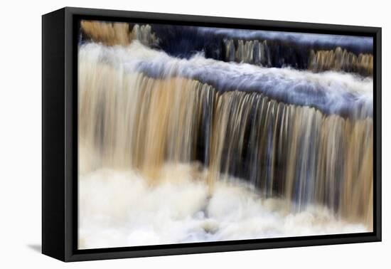 Waterfall in Hull Pot Beck-Mark Sunderland-Framed Premier Image Canvas