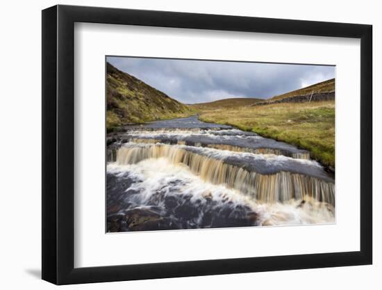 Waterfall in Hull Pot Beck-Mark Sunderland-Framed Photographic Print