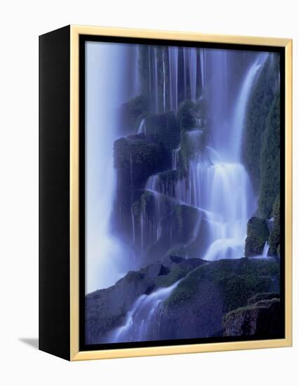 Waterfall in Iguazu National Park-Tibor Bogn?r-Framed Premier Image Canvas