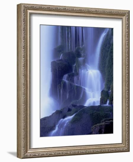 Waterfall in Iguazu National Park-Tibor Bogn?r-Framed Photographic Print