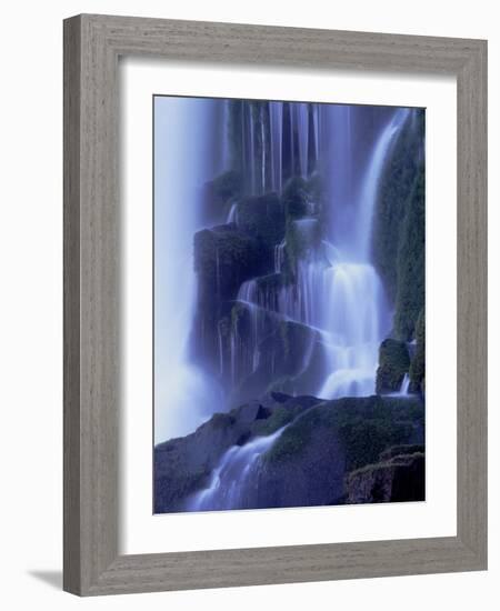 Waterfall in Iguazu National Park-Tibor Bogn?r-Framed Photographic Print