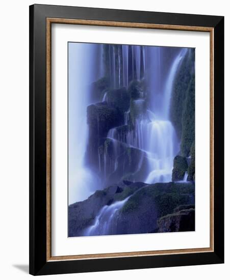 Waterfall in Iguazu National Park-Tibor Bogn?r-Framed Photographic Print