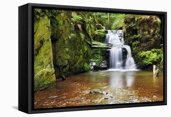 Waterfall in Resov in Moravia, Czech Republic-TTstudio-Framed Premier Image Canvas