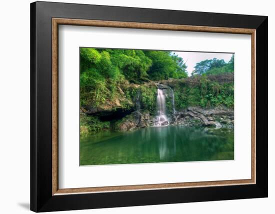 Waterfall in Soft Light-Scott Bennion-Framed Photo