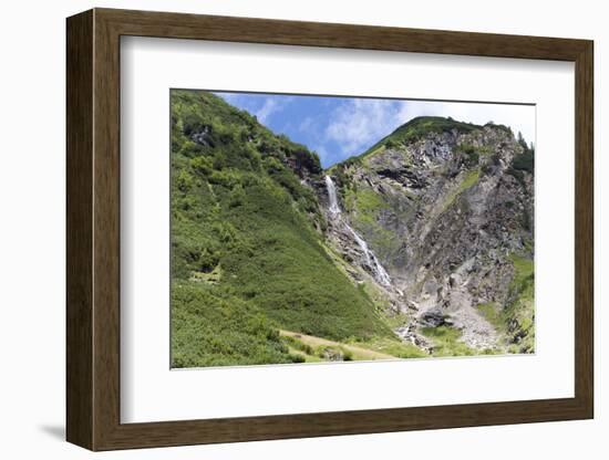 Waterfall in the Krumtal, Rauris, Pinzgau, Austria-Christian Zappel-Framed Photographic Print