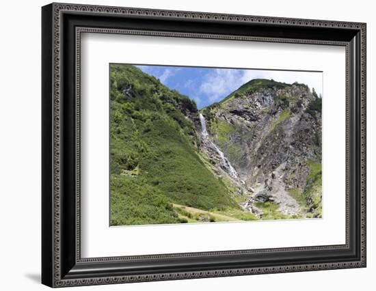 Waterfall in the Krumtal, Rauris, Pinzgau, Austria-Christian Zappel-Framed Photographic Print