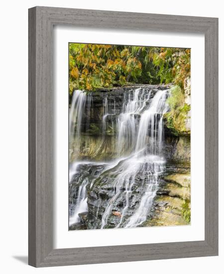 Waterfall in Upper Michigan-Terry Eggers-Framed Photographic Print