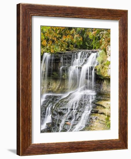 Waterfall in Upper Michigan-Terry Eggers-Framed Photographic Print