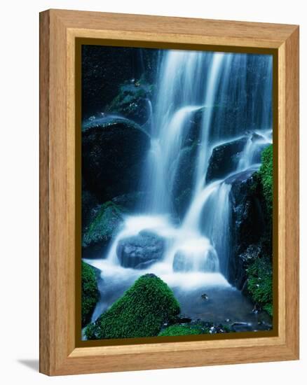 Waterfall in Yosemite National Park-Bill Ross-Framed Premier Image Canvas