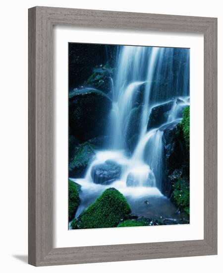 Waterfall in Yosemite National Park-Bill Ross-Framed Photographic Print