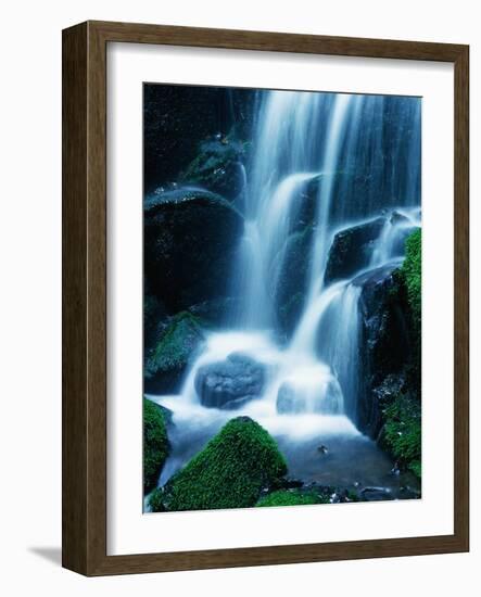 Waterfall in Yosemite National Park-Bill Ross-Framed Photographic Print