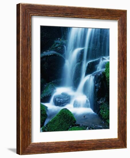 Waterfall in Yosemite National Park-Bill Ross-Framed Photographic Print